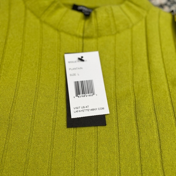 Lafayette 148 NY 100% Cashmere Sleeveless Vest Sweater Large L Preppy Layering - Picture 5 of 7